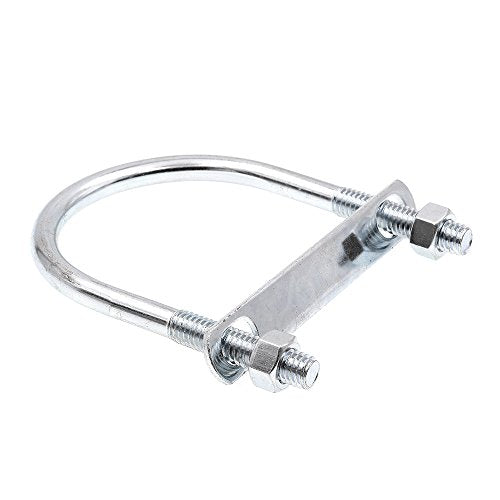 Prime-Line 9072007 U-Bolts, Round Bend, 3/8 in.-16 X 3 in. X 4-1/8 in. for 2-1/2 in. Pipe (10 Pack) 3/8 in. -16