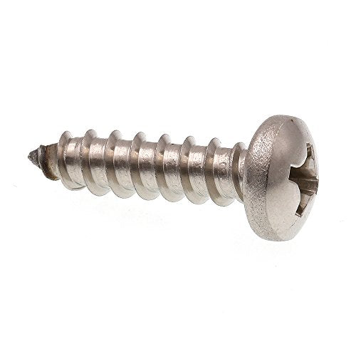 Prime-Line 9021298 Sheet Metal Screws, Self-Tapping, Pan Head, Phillips Drive, #14 X 1 in (100 Pack)