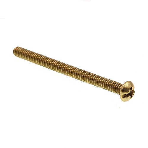 Prime-Line 9003894 Machine Screws, Round Head, Phillips/Slotted Combination Drive, #8-32 x 2 In. (100 Pack)