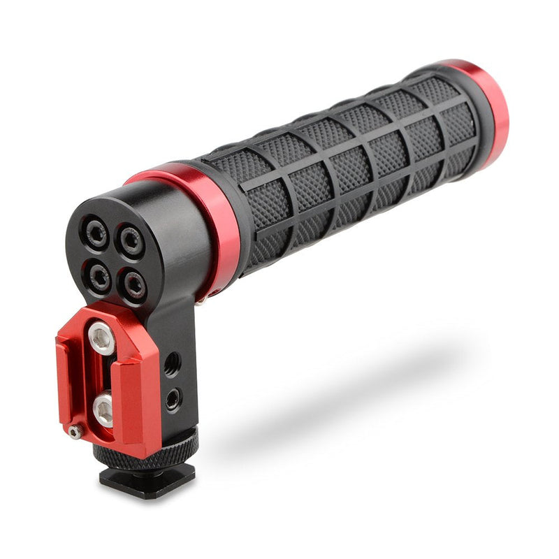 CAMVATE Top Handle Grip Mounts to Camera's Hot Shoe for Cinema Camera(Rubber Grip,Red)
