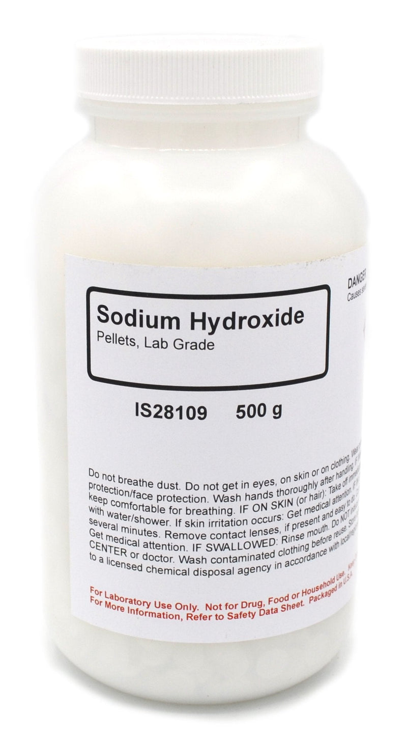 ALDON Innovating Science Laboratory-Grade Sodium Hydroxide Pellet, 500g - The Curated Chemical Collection