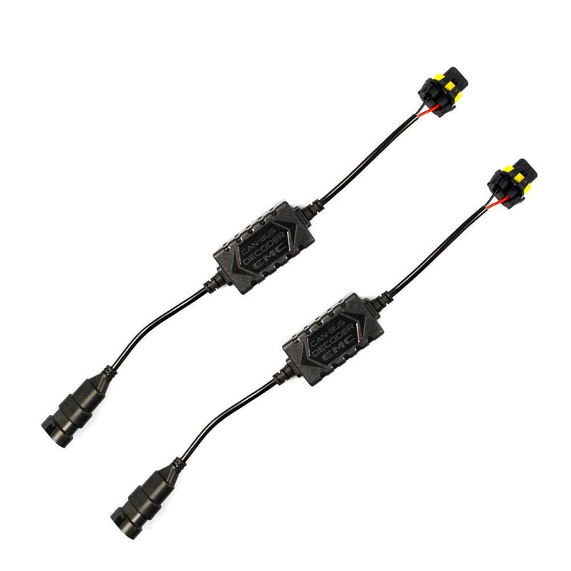 HIKARI PAIR LED Conversion Kit Headlight Canbus Error Free Anti Flickering Resistor Decoder - H11