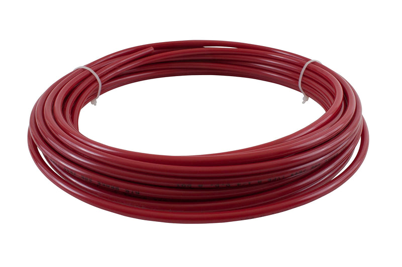 Mytee Products 3/8" OD x 50' Red SAE J844 Nylon Air Brake Tubing DOT Approved | Pneumatic Nylon Air Line Hose for Air Brake System 50 Feet 1 - Pack