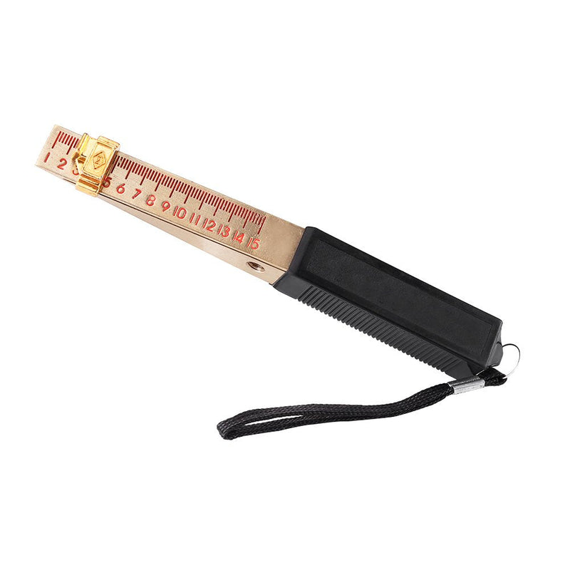 Wedge-Shaped Vernier Feeler Gauge 1-15mm Precision 0.2mm for Engineering Inspection and Flatness Measurement