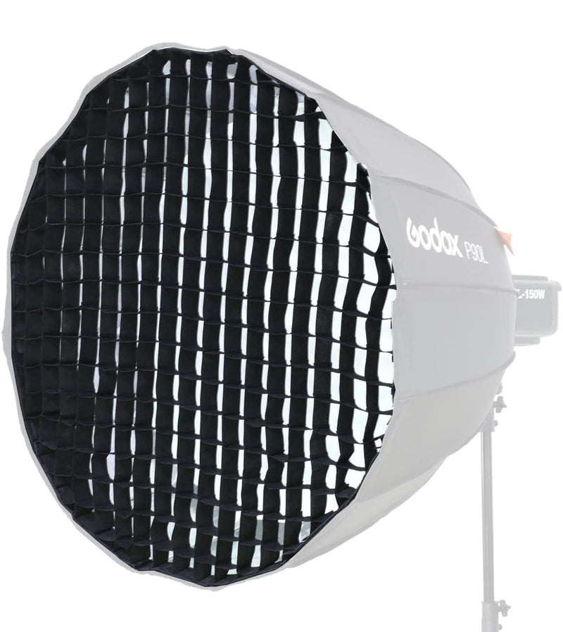 Godox Honeycomb Grid for Godox QR-P90 P90L P90H and Aputure Light Dome 35.4 inch 16 Rods Octagon Parabolic Softbox - Only Grid