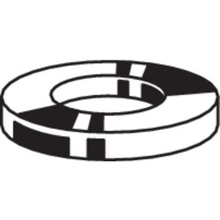 1-1/4" x 3" OD Zinc Plated Finish Low Carbon Steel Large OD Flat Washers, 5 pk.