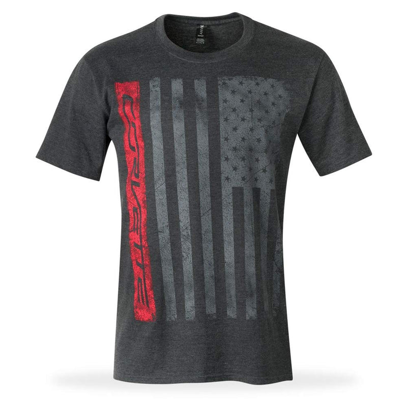 C7 Corvette Patriot T-Shirt - from The American Legacy Collection - Heather Gray Large