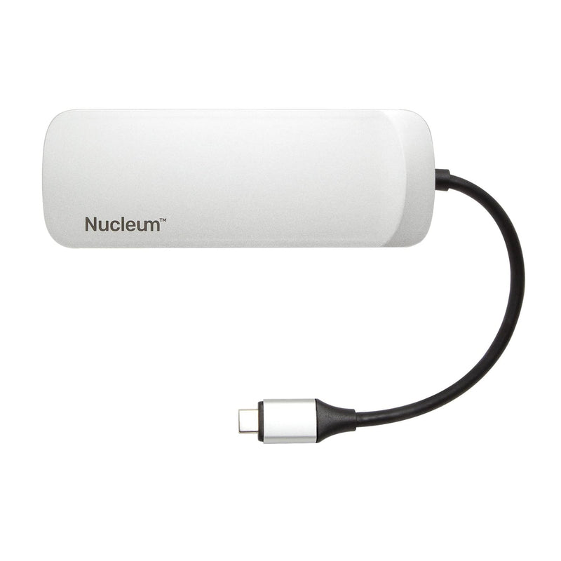 Kingston Nucleum USB C Hub, 7-In-1 Type-C Adapter Hub Connect USB 3.0, 4K HDMI, SD and MicroSD Card, USB Type C Charging for MacBook, Chromebook, and Other Type-C devices Single Item
