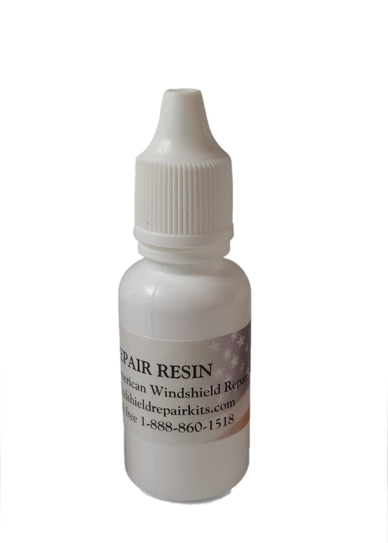 Windshield Repair Resin 15ml Bottle with Built in Dropper - Repair 50 Rock Chips or More - Cracked Glass Rock Chip Repair Resin - for Windshield Chip Repair Kit Bridge Injector 1 Pack Repair 15ml
