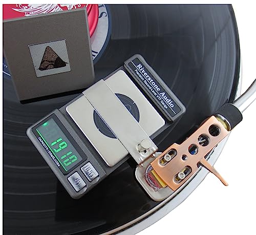 Precision Record Level Digital Turntable Stylus Force Scale Gauge for Tonearm Phono Cartridge VTF, 0.005g Resolution (Graphite) Graphite