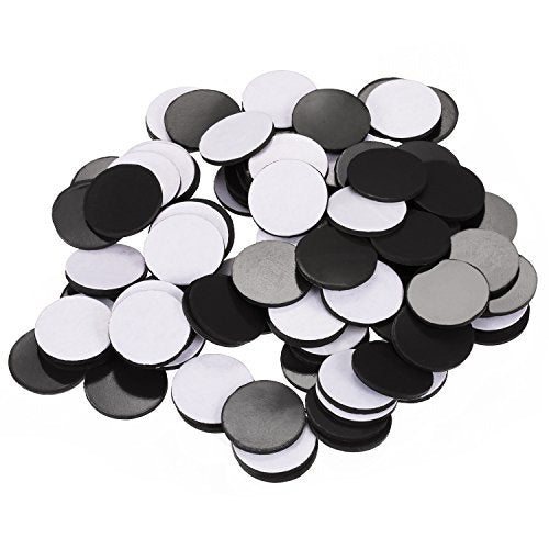Pangda 100 Pcs Round Magnetic Dots, Self Adhesive Magnets Dots