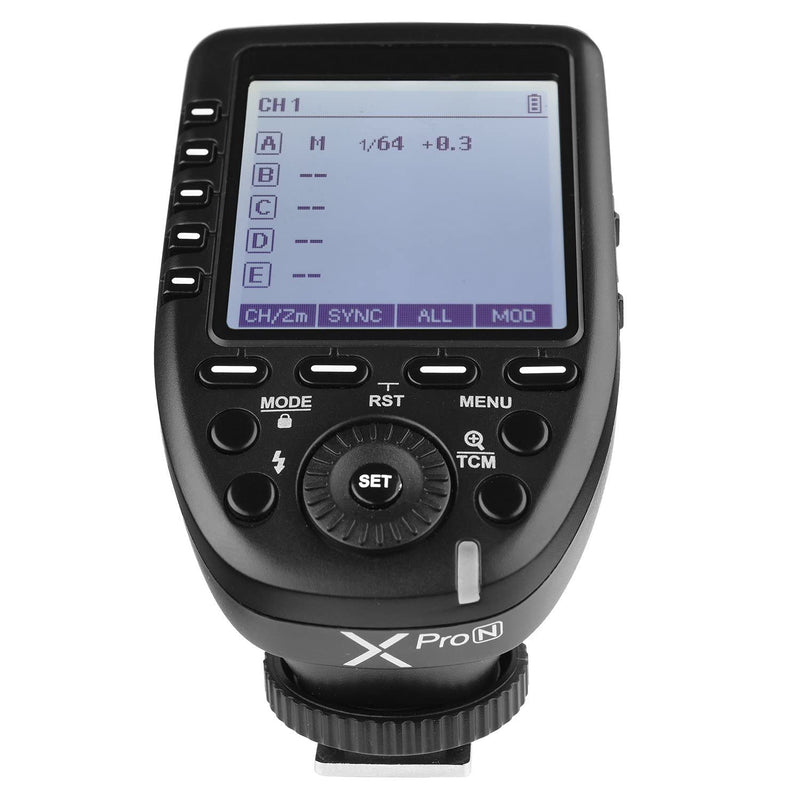 Godox Xpro-N E-TTL II 2.4G Wireless Flash Trigger High Speed Sync 1/8000s X System LCD Screen Transmitter