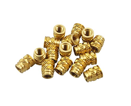 [initeq] #6-32 Threaded Heat Set Inserts for 3D Printing (100, Long) 100