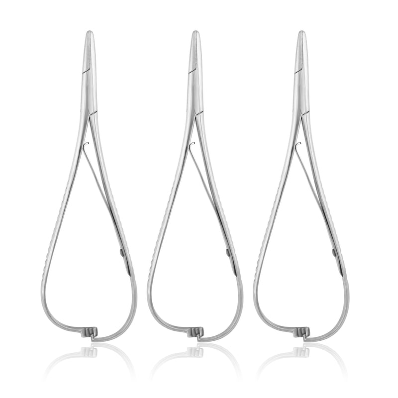 Dental Mathieu Needle Holder 14cm (5.5") Pliers Forcep Orthodontics 3 Pieces Instruments ODM