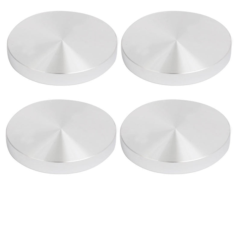 uxcell 4pcs 75mm Dia 10mm Thickness M8 Thread Aluminum Disc Hardware for Glass Table