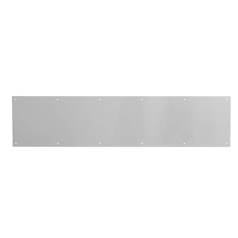 Prime-Line MP4616J Door Kick plate, 8 In. x 34 In., Satin Aluminum (Single Pack) 8 in. x 34 in.