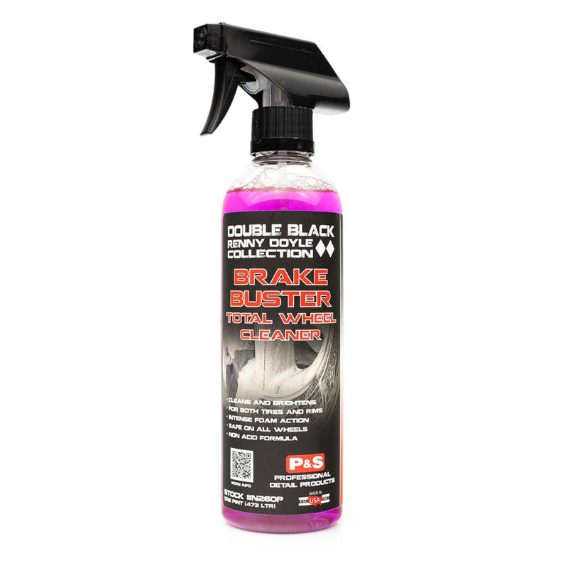 P&S Professional Detail Products - Brake Buster Wheel Cleaner - Non Acid, Removes Brake Dust, Oil, Dirt, Light Corrosion (1 Pint) 16 Fl Oz (Pack of 1)