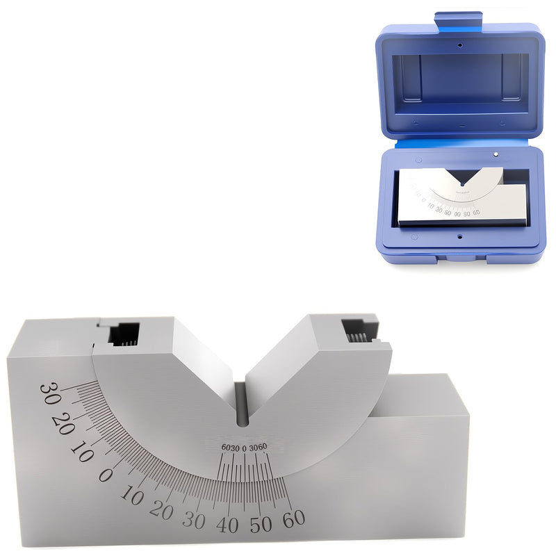 AP25 Adjustable Micro Angle Gauge High Precision Angle V Block 0-60° for Milling Lathe Machinist Tools