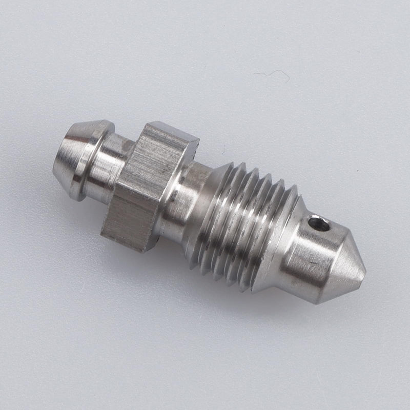 -4 AN Stainless Steel Bleeder Bleed Nipples Screw 7/16 x 20 Thread Brake Caliper Clutch Fitting 4AN