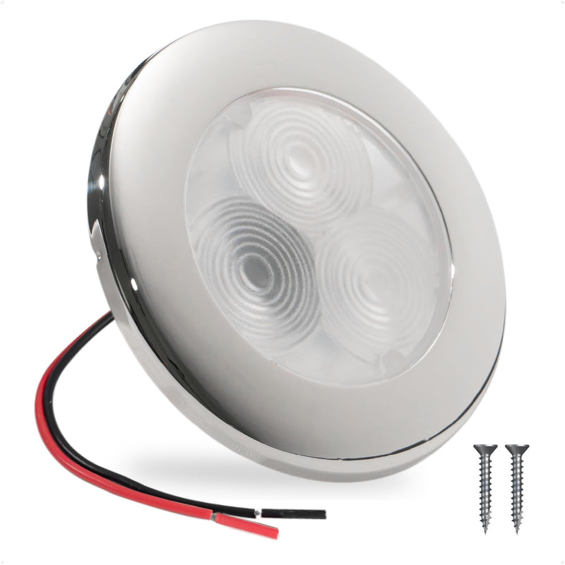 LED Ceiling Light, Round Cockpit, 3", Blue LED - FO4135 1-Pack