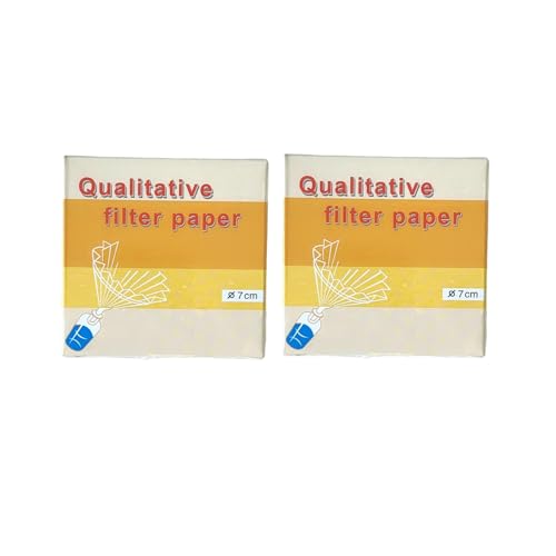 2Pack 70mm 10-15μm Deschem Qualitative Filter Paper OD 7cm Speed Slow 100 Sheet/Bag