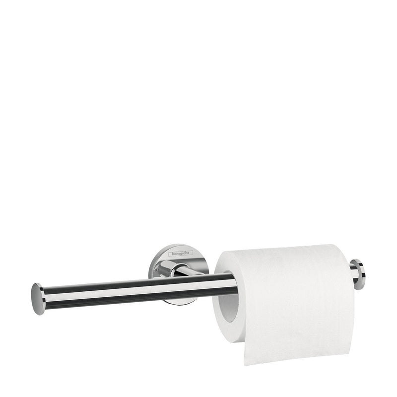 hansgrohe Spare Roll Holder 12-inch Spare Roll Holder in Chrome, 41717000 Spare Toilet Roll Holder