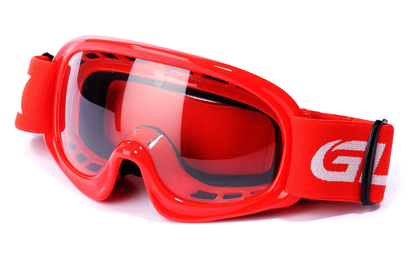 GLX YH15 Anti-Fog Impact-Resistant Kids Youth ATV Off-Road Dirt Bike Motocross Goggles for Boys & Girls (Red, one_Size) Red