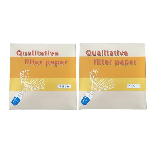 2Packs 15cm 20-25μm Qualitative Filter Paper OD=150mm Fast Speed 100 Sheet/Pack