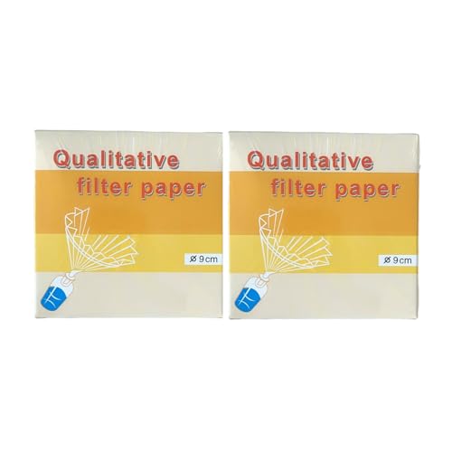 2Pack 90mm 20-25μm Qualitative Filter Paper OD=9cm Speed Fast 100Pcs/Pack
