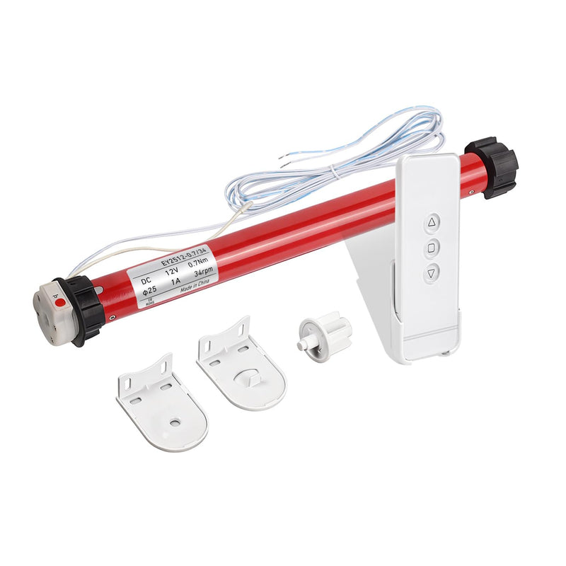 Rollerhouse DC12V EY2512 Shade Motor Electric Blind Motor Remote Control Wired Compatible with 38mm Shade Tube DIY Electric Roller Blinds/Shades