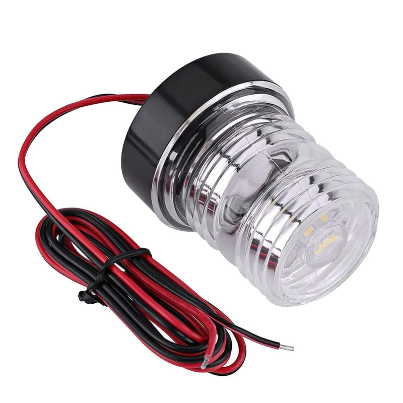 Navigation Light Stern All Around LED Anchor Lights Masthead Light Waterproof for Boats Marine Fishing Sailboat (White 360 Degree) Model 3