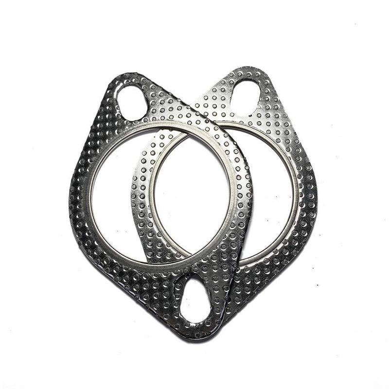 2.5" ID 2 Bolt MLSG High Temp Exhaust Gasket (Qty 2) - Heavy Duty -120-06310-0002 (2.5 Inch) - Ticon Industries