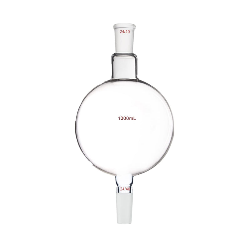 1000ml 24/40 Chromatography Reservoir Glass Flask 1 Litre Biomass Bottle Lab Glassware