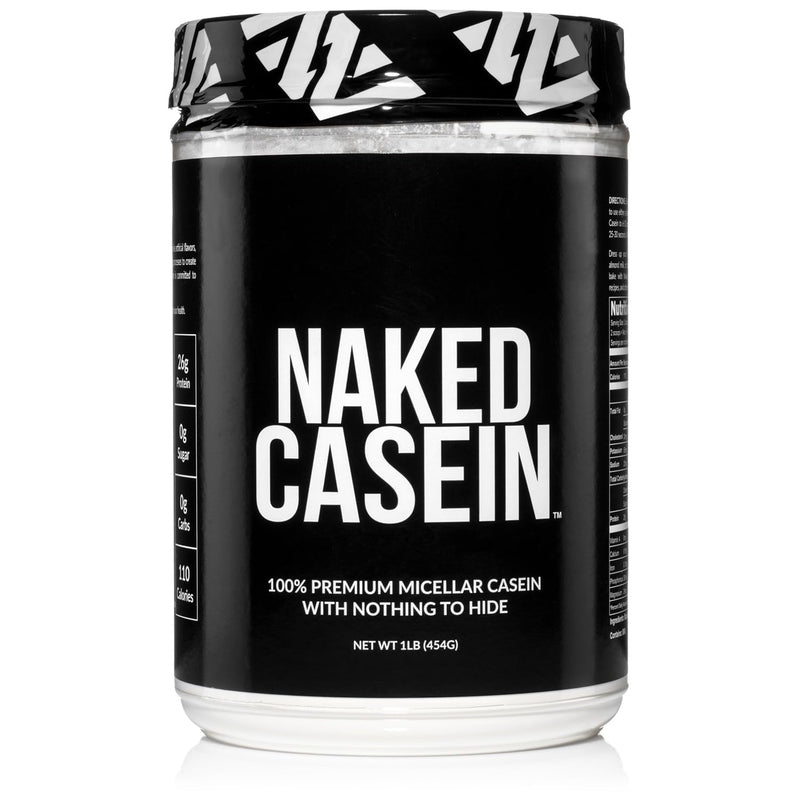 NAKED Casein - 1Lb Micellar Casein Protein - Bulk, Zero Carb, NSF Certified, GMO-Free, Gluten Free, Soy Free, Preservative Free - Stimulate Muscle Growth - Enhance Recovery - 15 Servings Unflavored 1 Pound (Pack of 1)