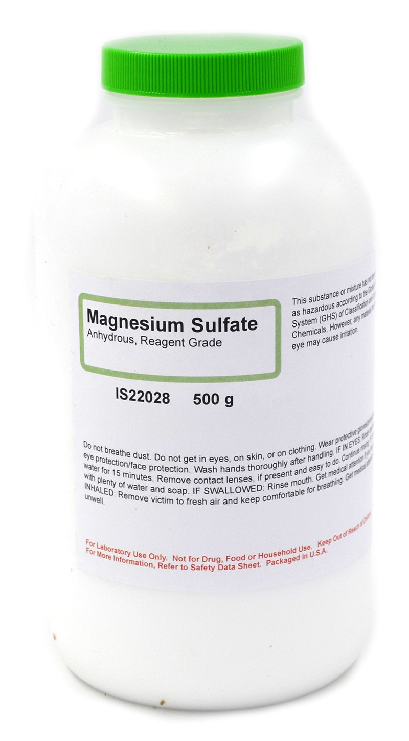 ALDON Innovating Science Reagent Grade Anhydrous Magnesium Sulfate, 500g - The Curated Chemical Collection
