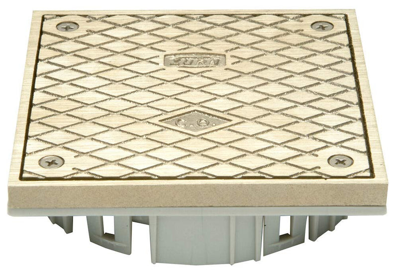 Zurn LC-CS05NI Square 5" x 5" Nickel Bronze Cleanout Head Assembly