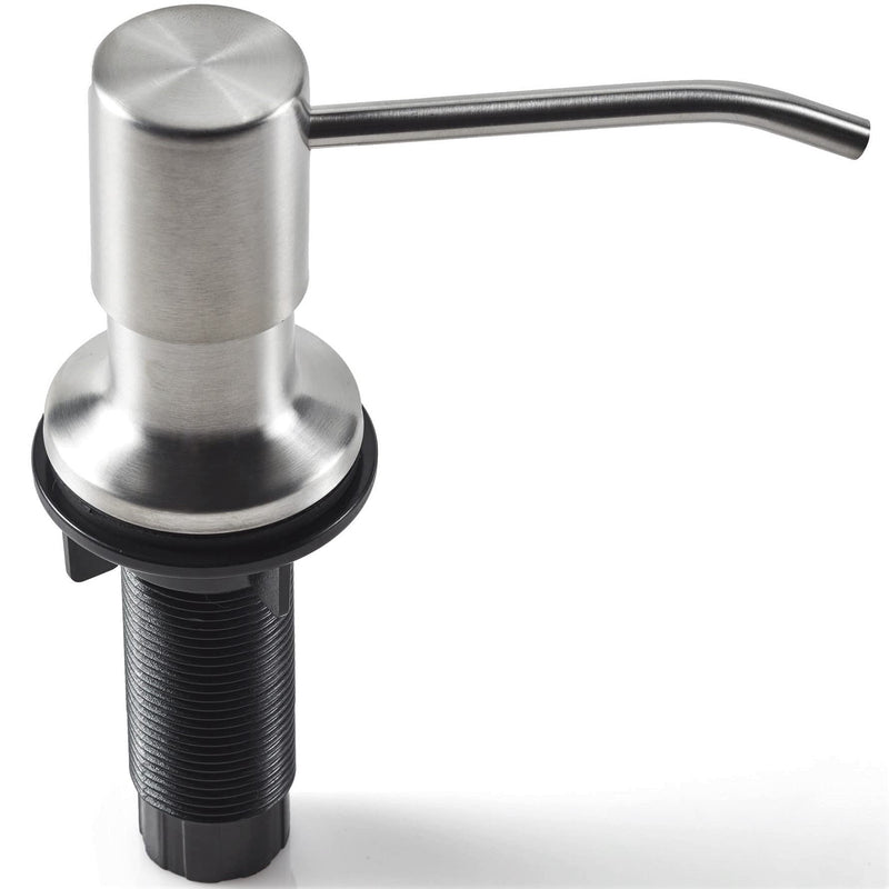 Soap Dispenser for Kitchen Sink (Brushed Nickel), Fit 1-to-1.25-inch Hole, Built in Soap Dispenser, Stainless Steel Pump Replacement Brushed Nickel