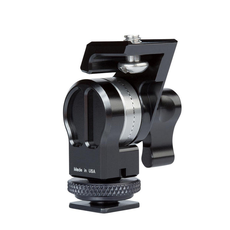 ProMediaGear BLS3 Rosette Machined Aluminum Adapter with 1/4-20 Top and Female Bottom Mount, Cold Shoe Mount, 10 lbs Capacity