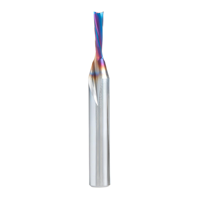 Amana Tool 46341-K Solid Carbide Spektra Extreme Tool Life CNC Down-Cut Spiral Plunge Router Bit for Wood, 1/8 D x 1/2 CH x 1/4 SHK x 2 Inch Long
