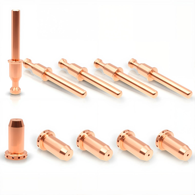 WeldingStop 9-0094 9-0096 SL40 Torch Plasma Electrode Tip fit Thermal Dynamics Cutmaster 42/12+ Plasma Cutter SL40 Plasma Torch Consumables 10pcs 5pcs Electrode9-0096 + 5pcs Tips 9-0094