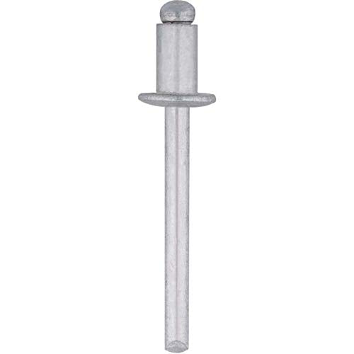 BoltmanShop 3/16"Dia. Dome Head 1/16"-1/8" Grip Range All Aluminum Panel Blind Rivets (100pkg)