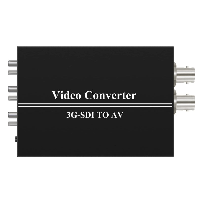 Wiistar 3G SDI to AV Converter BNC to RCA Audio Scaler with SDI Signal Loopout Support Convert HD-SDI,3G-SDI Signal for TV