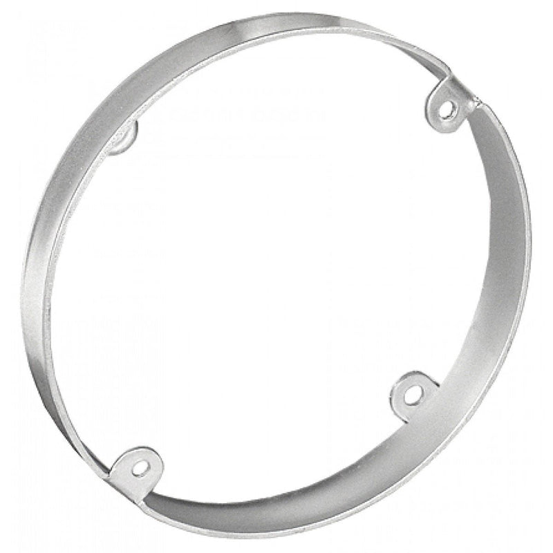2 Pcs, 4 in. Round Pan Box Extension Ring, 1/2 in. Deep, Zinc Plated Steel Used to Mount Ceiling & Wall Lighting Fixtures to Provide Additional Wire Capacity