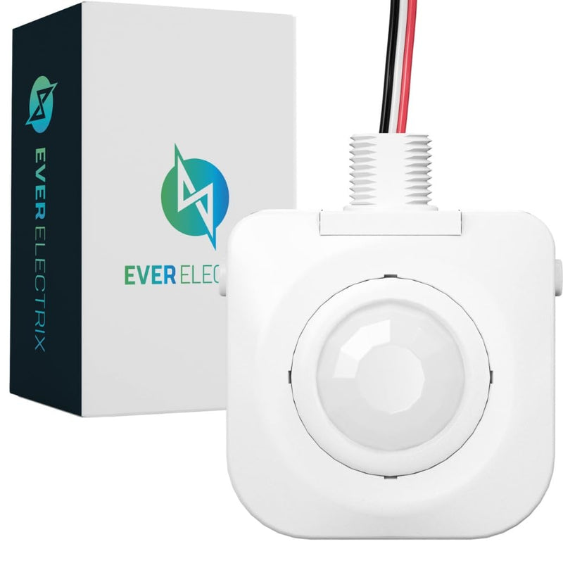 Single Pack Ceiling Occupancy Motion Sensor, Passive Infrared Technology, High Bay Fixture Mount 360 Degree, Hard-Wired, 120-277 VAC, Commercial, Industrial Grade Occupancy Sensor 1