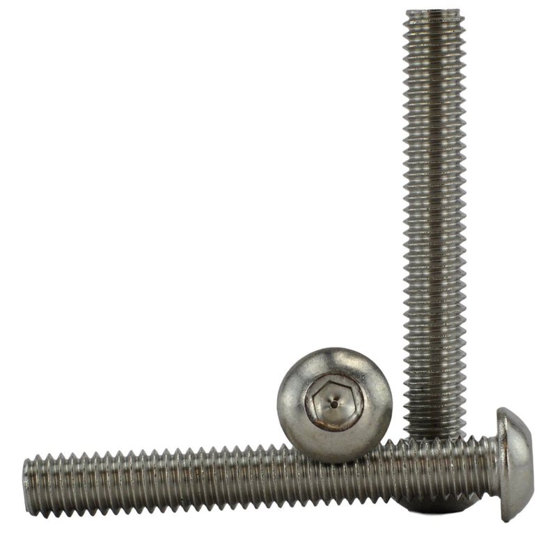 Stainless 5/16-18 x 2-1/4" (5/8" to 3" Available) Socket Button Head Cap Screws, Full Thread, Hex Drive, Stainless Steel 18-8, Coarse Thread (5/16-18 x 2-1/4)