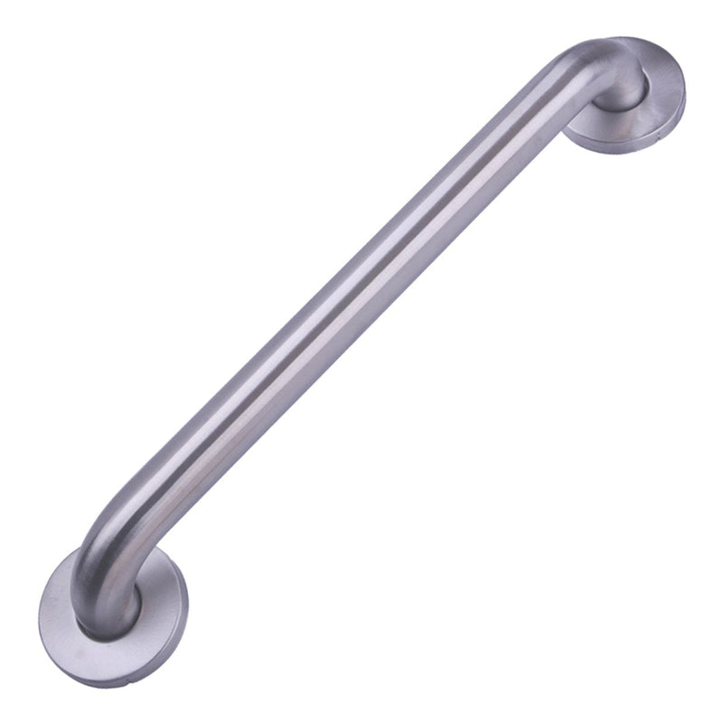 Amazon Basics Bathroom Safety Handicap Grab Bar, 16 Inch Length, 1.25 Inch Diameter, Sturdy Support, Holds up to 500LBs, ADA Compliant, Stainless Steel 1.25-Inch Diameter