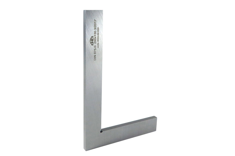 Kinex 4033-02-020 8 Inches Tall x 5.25 Inches Wide Flat Solid Machinist Square DIN 875/0 Square to w/in 0.0003 Inches