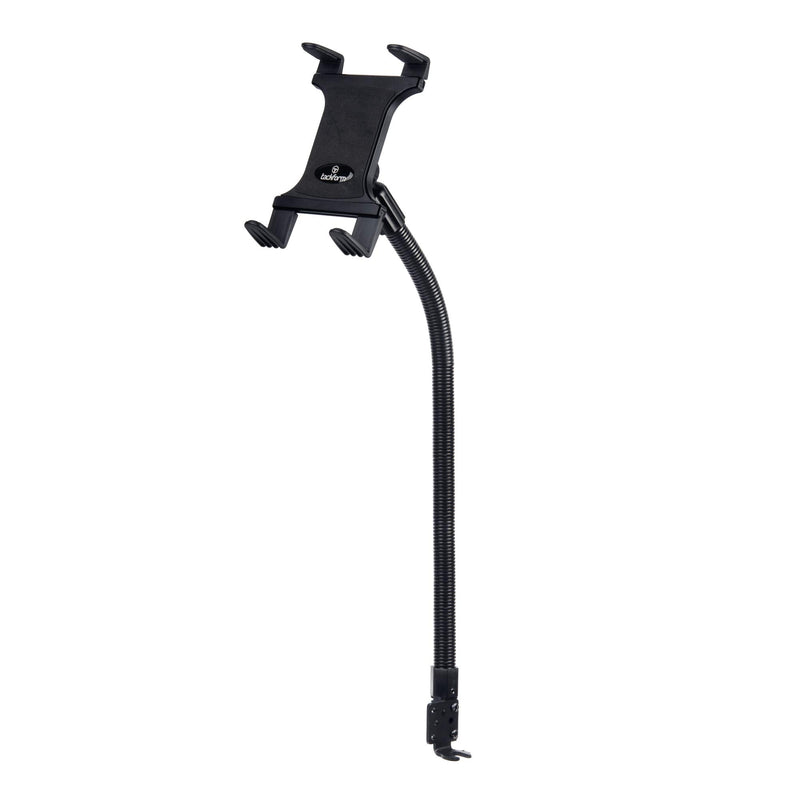 Tackform Tablet Mount for Car and Truck [ELD Mount] Industrial 22 Inch Aluminum Rod Gooseneck Seat Rail Holder for Taxi, Van, Vehicle, Semi, etc. Compatible with iPad, Galaxy, Surface and More.