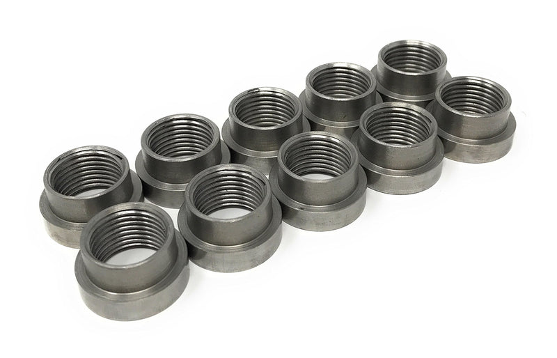 O2 Oxygen Sensor Fitting Plugs or Weld Bungs (10 Steel Stepped Bungs, M18 x 1.5)…