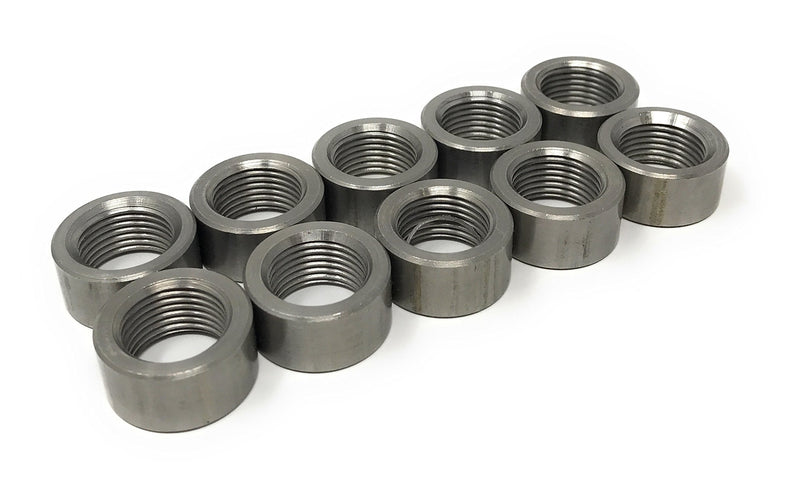 O2 Oxygen Sensor Fitting Plugs or Weld Bungs (10 pack Steel Bungs, M18 x 1.5) (10 pack Steel Bungs, M18 X 1.5)